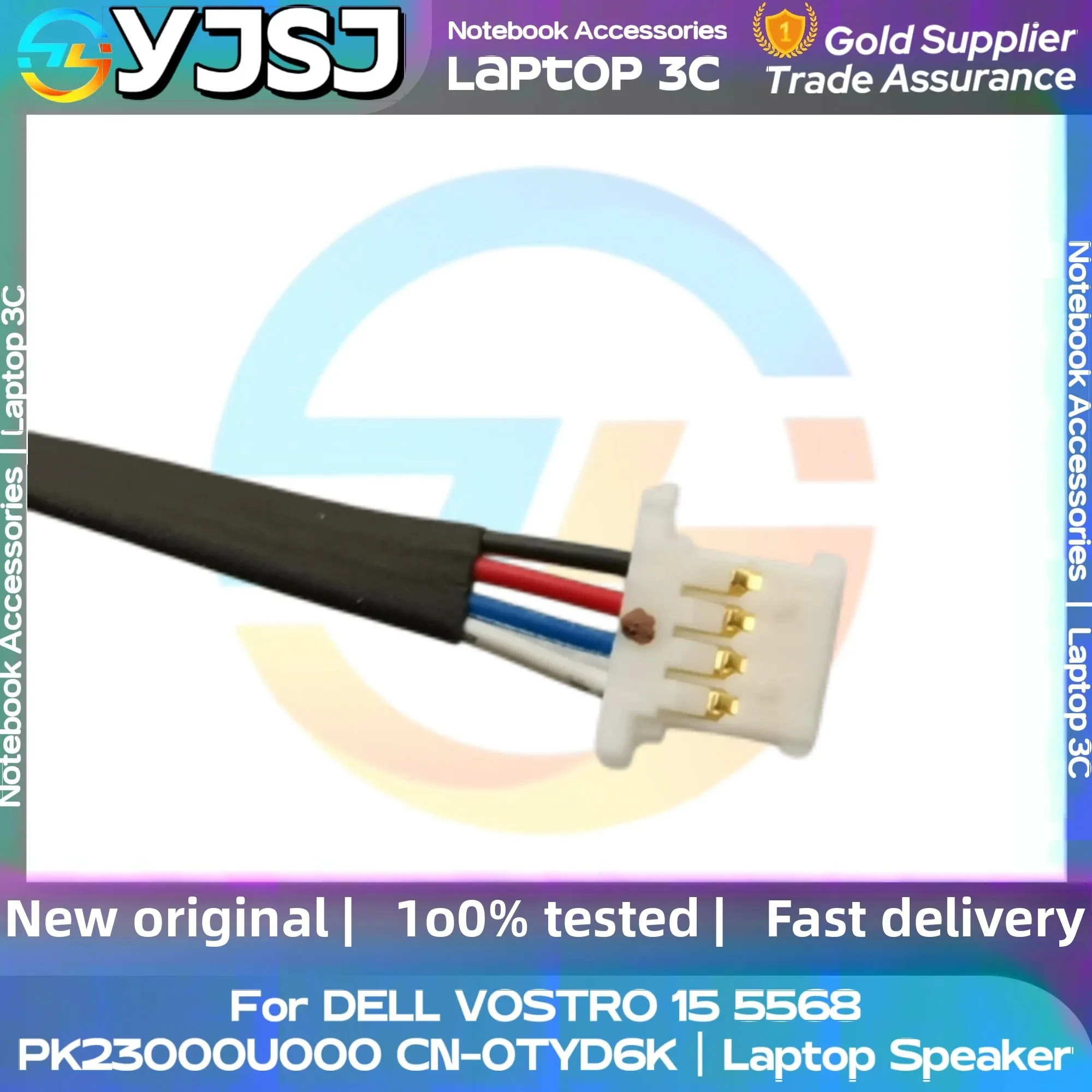 New Original Laptop Notebook Audio Speaker For DELL VOSTRO 15 5568 V5568 built-in left and right speakers PK23000U000 CN-0TYD6K