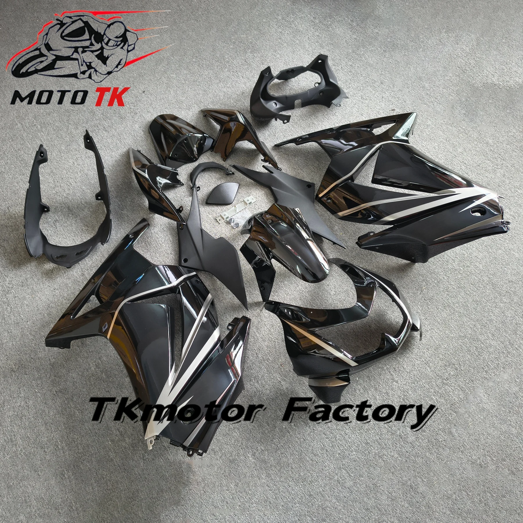 Full ABS Injection Fairing Kit For Kawasaki Ninja250 EX250R 2008‑2012 Motorcycle Complete Bodywork Aftermarket Replace Fairings