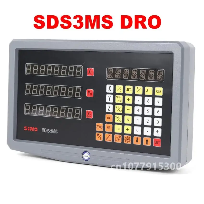 3 Axis Digital Readout YHSINO SDS3MS Dro Set/Kit and 3PCS Linear Glass Scales Encoder 5U TTL Working Stroke Length 100 to 1000MM