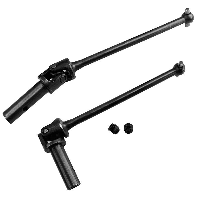 A52T 2 PCS Drive Shaft CVD Accessories Metal Front Drive Shaft for FS 1/8 Off-Road Desert Truck ATOM