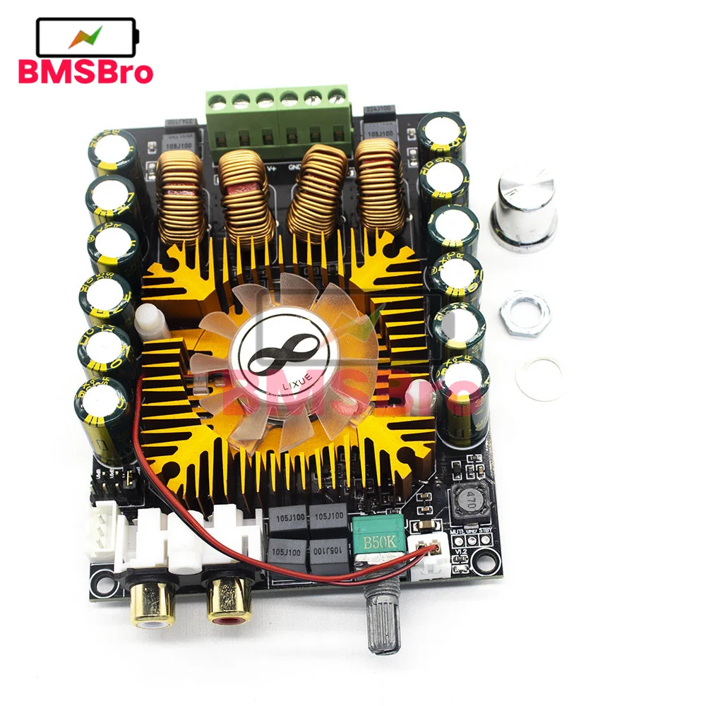 

TDA7498E High Power Digital Power Amplifier Board 2.0 HIFI Stereo 160W*2 Support BTL220W DC 12-32V