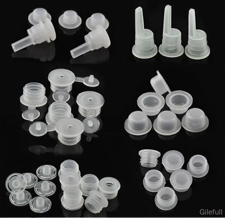 50Pcs100Pcs200Pcs500Pcs Various Plastic Plug for 5ml10ml15ml20ml30ml50ml100ml Essential Oil Bottles, Inner Cover for 18mm Bottle