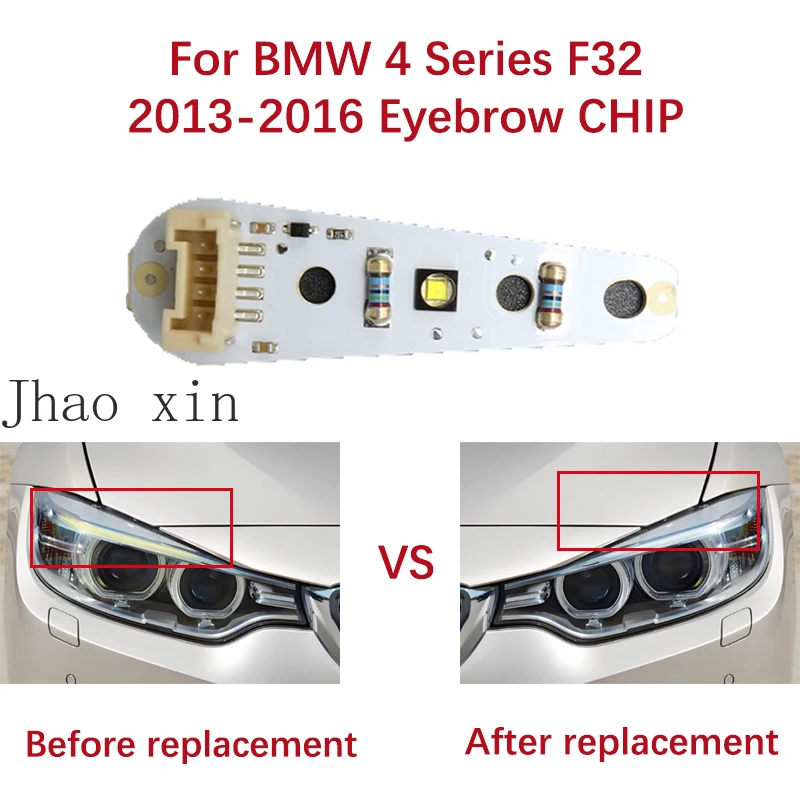Ballast Module Angel Eye White Car Headlight DRL Chip For BMW 4 Series F32 Eyebrow 2016-2019 Daytime Running Light Circuit Board