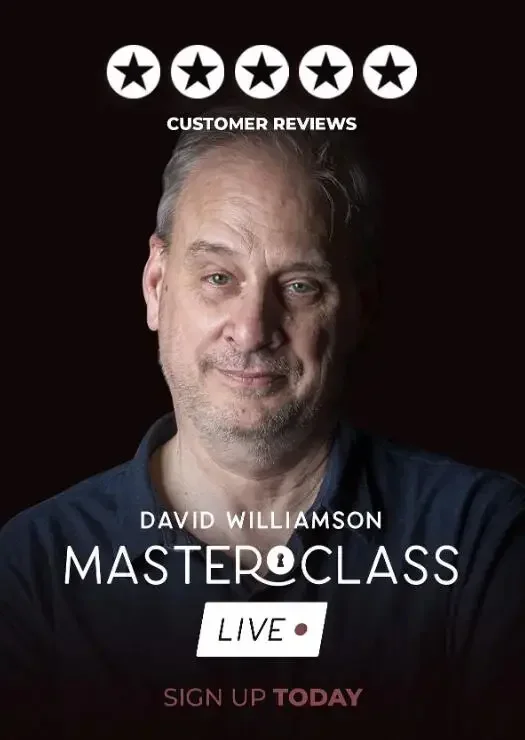 David Williamson Masterclass Live （Part 1-3+Live Zoom Chat） -Magic tricks