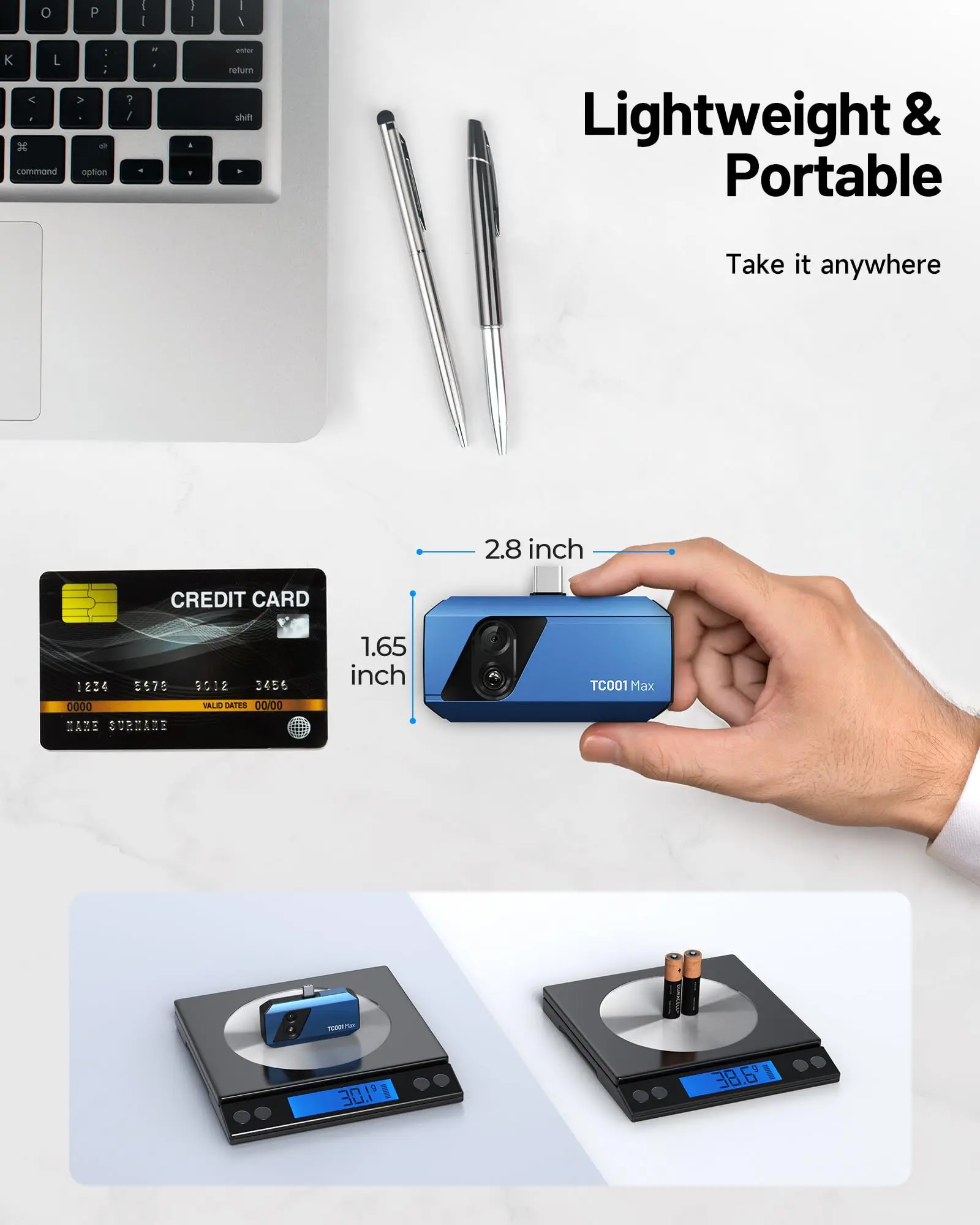 TOPDON TC001 Max Dual-Lens Thermal Camera for Any USB-C iPhone iPad Android