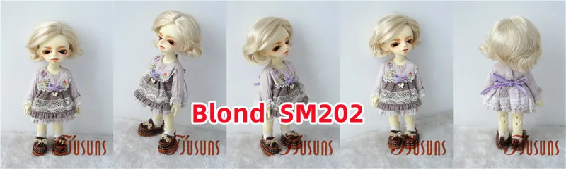 JD338 4-5' 5-6' 6-7' 7-8' 8-9' 9-10' Retro Monroe Wave Synthetic Mohair Doll Wigs 1/8 1/6 1/4 1/3 MSD SD DOD Blythes BJD Hair