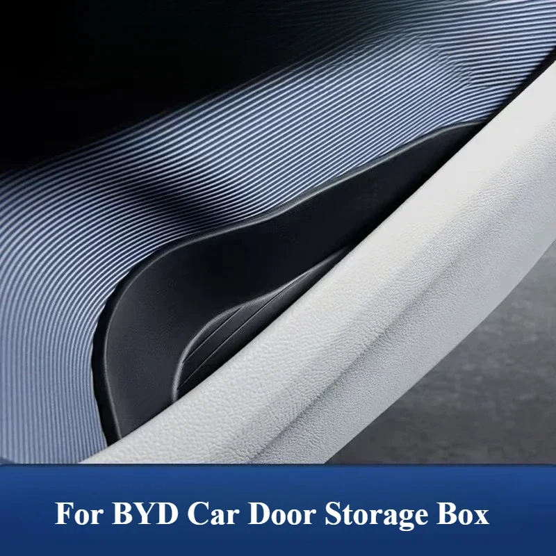 For BYD Song Plus SEAL U DMi/EV 2020-2025 Car Door Storage Box TPE Door Slot Pad Storage Finishing Box Decoration CarAccessories