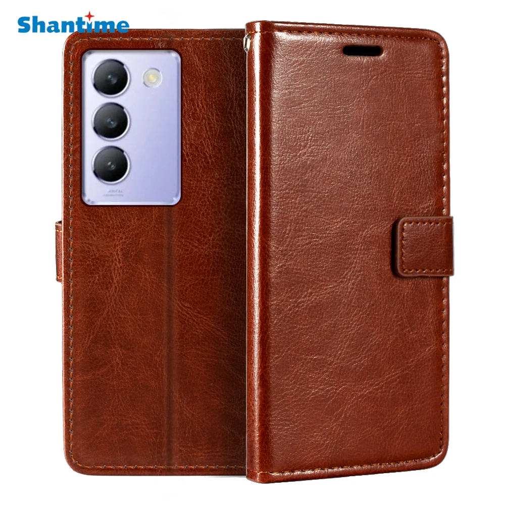 Case For Vivo V40 SE 5G Wallet PU Magnetic Case Cover With Card Holder And Kickstand For Vivo V30 Lite 4G T3 5G V2334 Y200e 5G