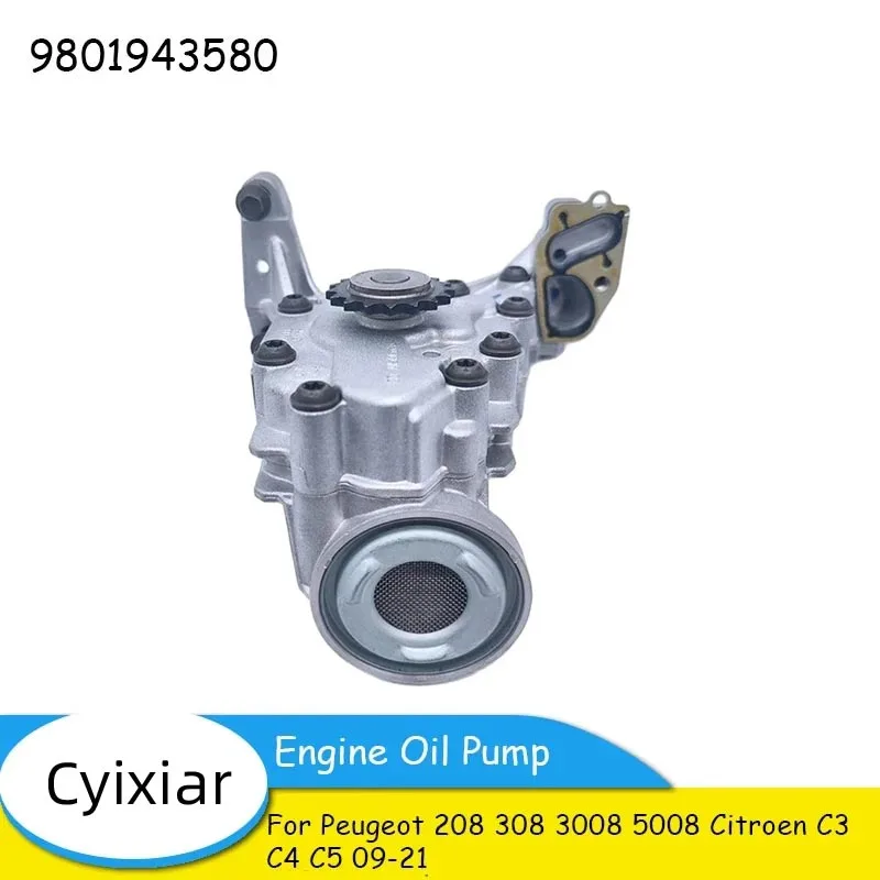 

Engine Oil Pump 9801943580 for Peugeot 208 308 3008 5008 Citroen C3 C4 C5 09-21