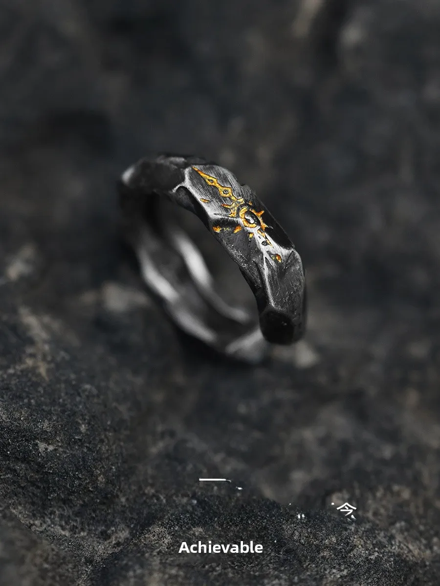 Original Yinsu 'Wishing Stone' Men's Pure Silver Ear Cuff No Piercing Skull Design Fashionable Minimalist Sensation Jewelry