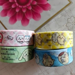 Chiikawa Cute Washi Tape 3 Meters Diy Hand Account Material Decorative Sticker Cartoon Tape Japanese Style ハチワレ うさぎ USAGI ちいかわ