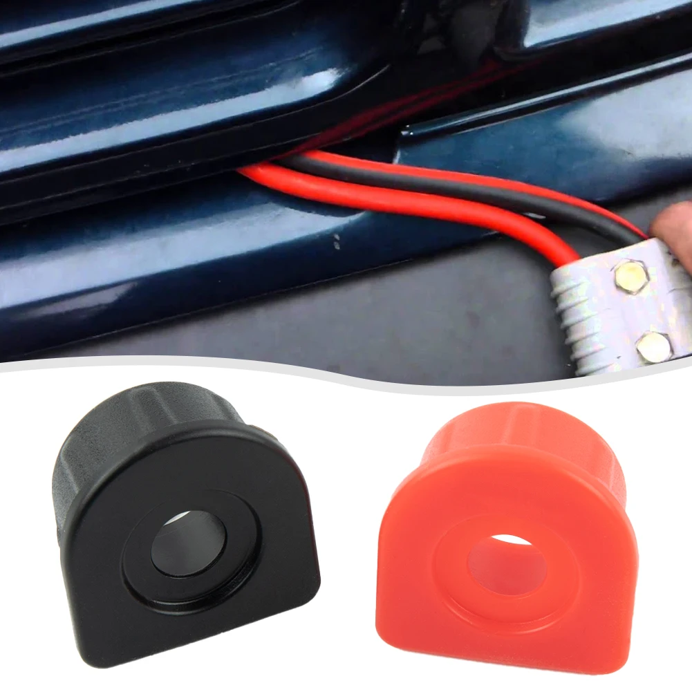 2 Pairs Waterproof FOR Anderson Plug Cable Gland Inserts RED&BLACK Plugs 50A 175A Accessories Power Tools Parts Replacement