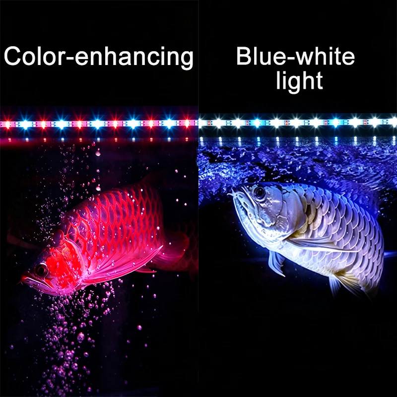 18-58cm USB Vollspektrum Wasserdichte Tauchfähige Aquarium-LED-Streifenleuchte Fischbeckenlampe Unterwasser-Pflanzenwachstumsbeleuchtung – Detail 3