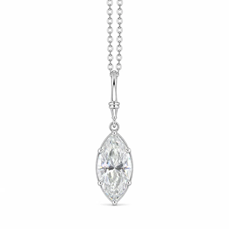 KJ258 Lefei Fashion Luxury Classic Color D 2ct Moissanite Diamond-set Drop Necklace Women 925 Sterling Silver Party Jewelry Gift