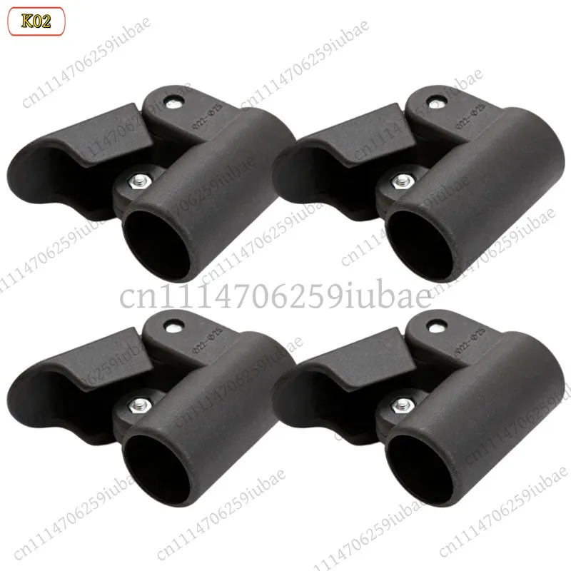 4pcs Adjustable Plastic Tent Pole Clamps for 22-25mm Canopy Caravan Awning Replacement Parts