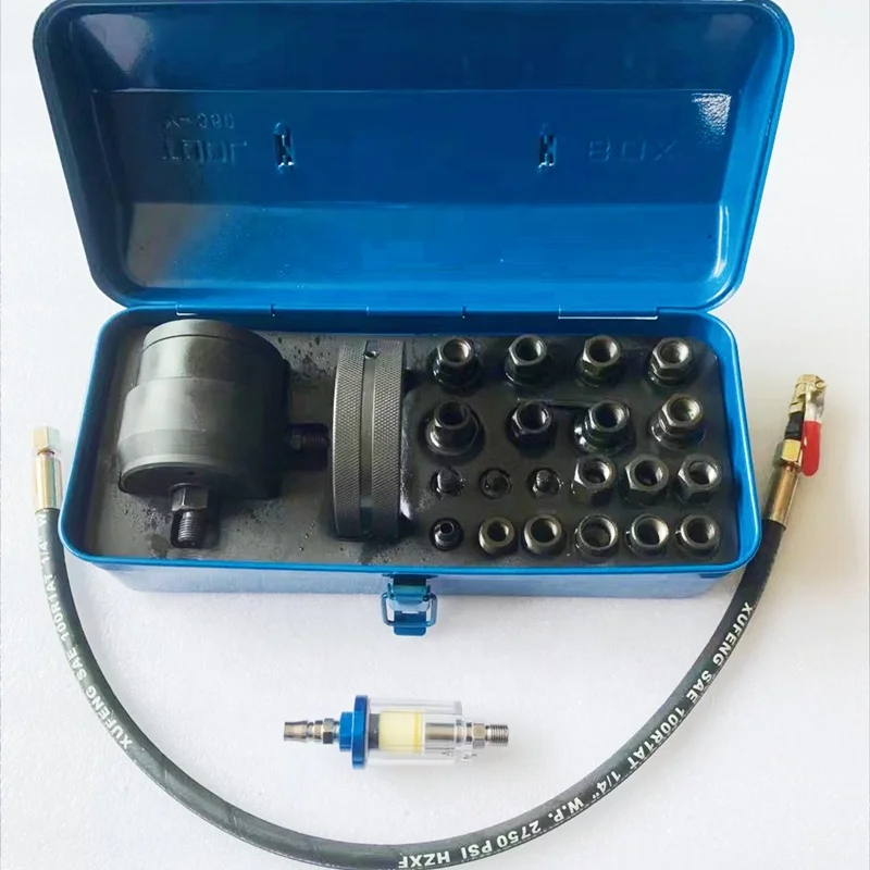 Diesel Common Rail Injector Pneumatic Extractor Puller Slide Hammer Removal Tool Sets