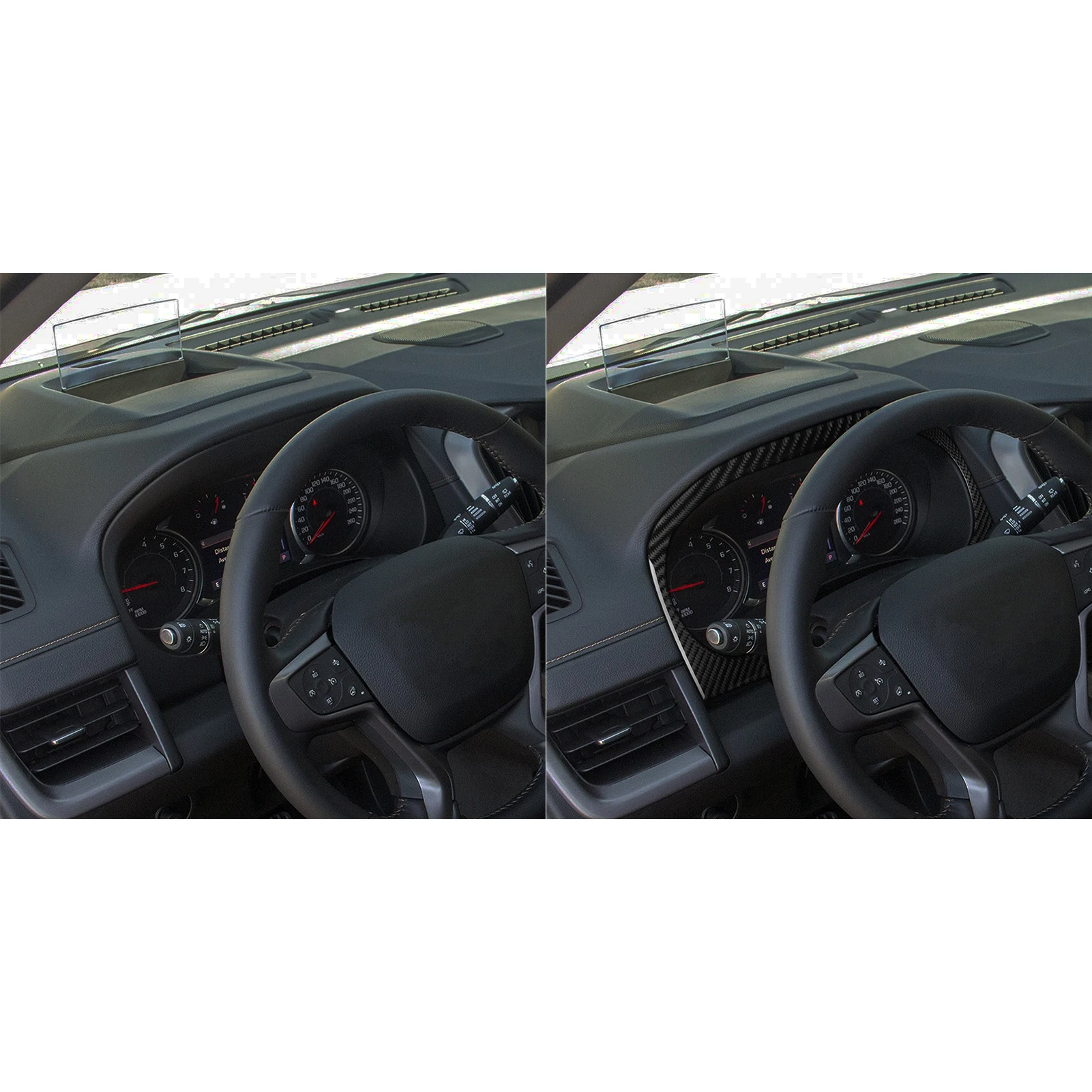 For GMC Terrain 2018-2023 Real Carbon Fiber Stickers Instrument speedometer panel Trim frame Car Accessories Interior decorative
