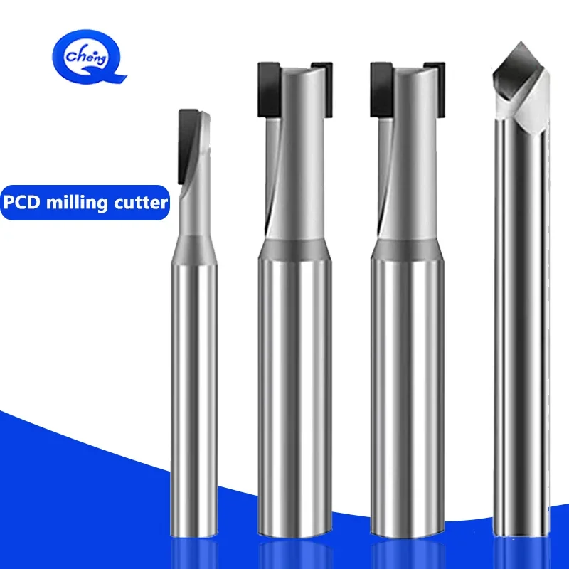 

PCD Diamond Milling Cutter And 90° Chamfering End Mill, Suitable For Silicon Carbide Fiber, Copper, Aluminum And Other Materials