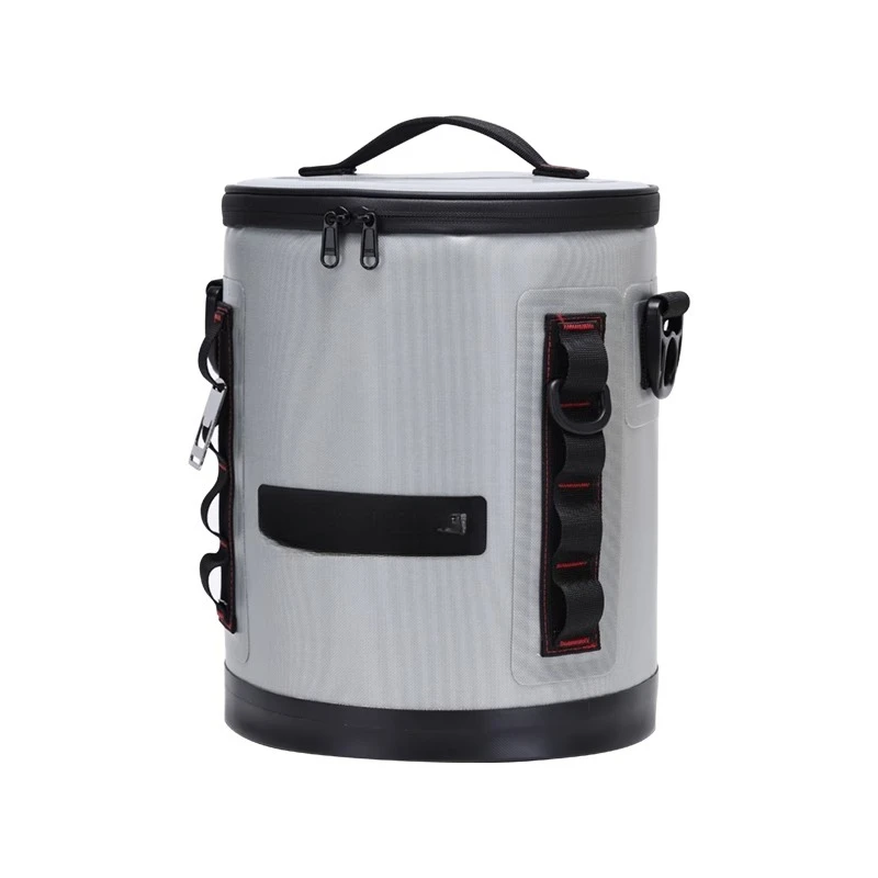 New Outdoor Portable Round Bento Insulated Bag Waterproof Leakproof Picnic Cooler Ice Bag