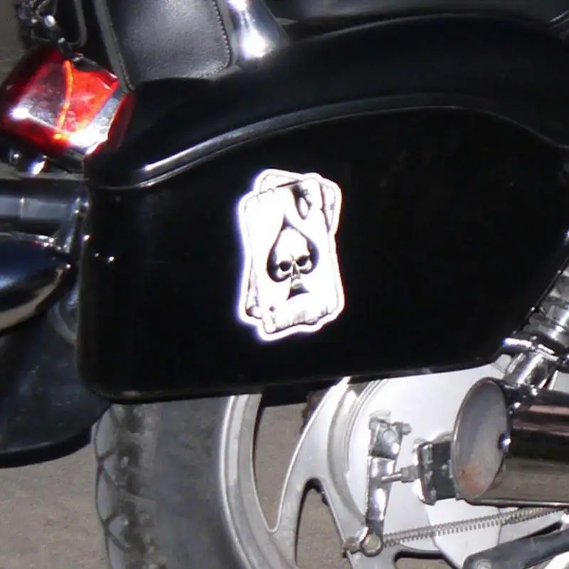 Halloween Auto Window Decals Poker Card Car Stickers Classic Ace Of Spades Skull Sticker For Laptop Helmet Auto Accessories