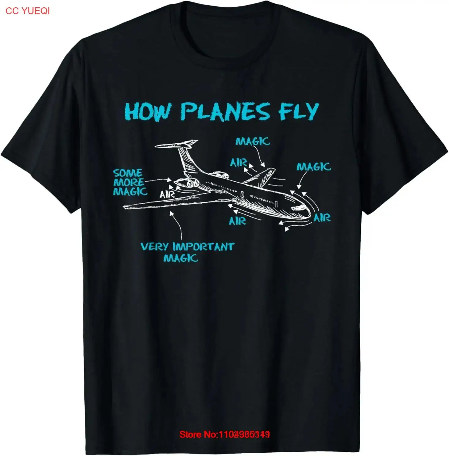 NEW LIMITED How Planes Fly Aerospace Engineering design Aviation T-Shirt S-5XL