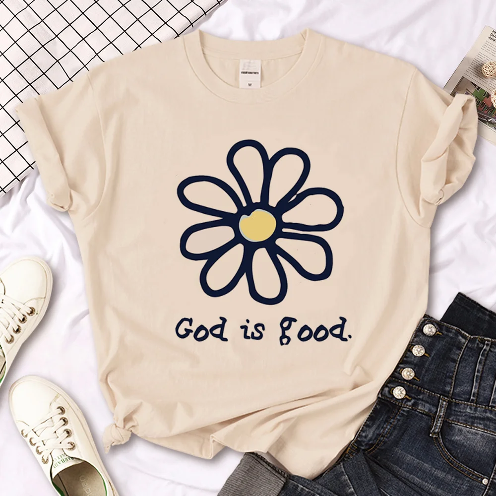 God tshirt women harajuku tshirt girl Japanese graphic designer clothes