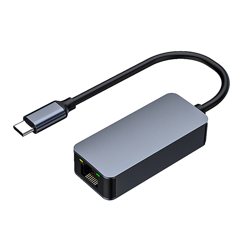 2500Mbps Ethernet To RJ45 2.5G USB 3.0 Wired Adapter Converter Lan Network Hub For PC Laptop - Type C Durable Easy To Use
