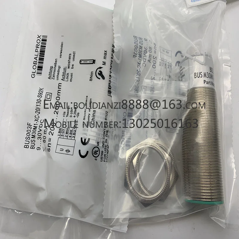 New ultrasonic sensor BUS005H BUS M30M1-PWX-07/035-S92K