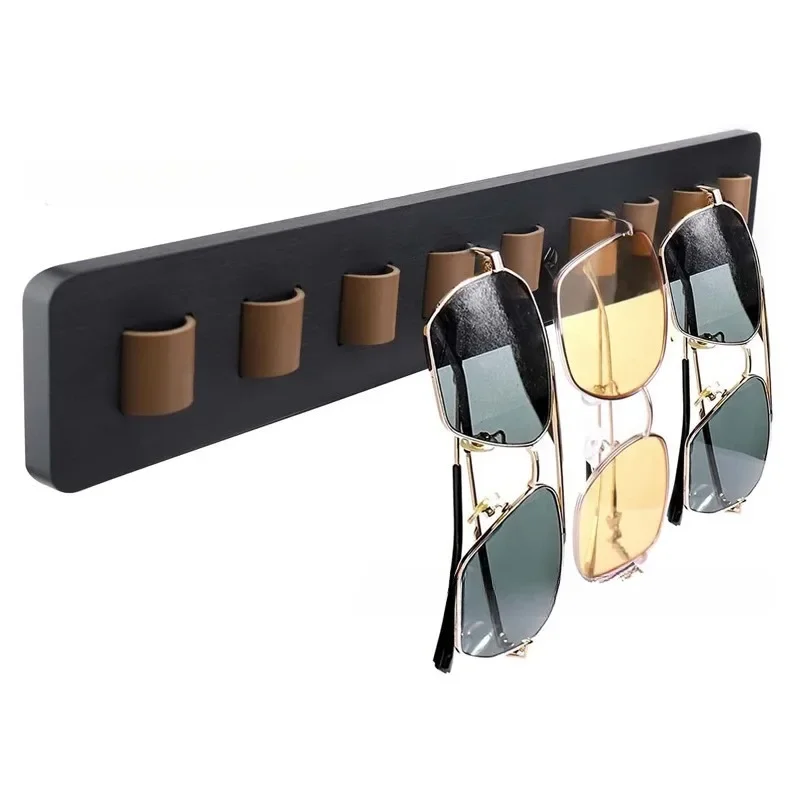 Estante de almacenamiento de madera para gafas, estante para gafas montado en la pared, gafas de sol para el hogar, estante de almacenamiento para gafas, exhibición