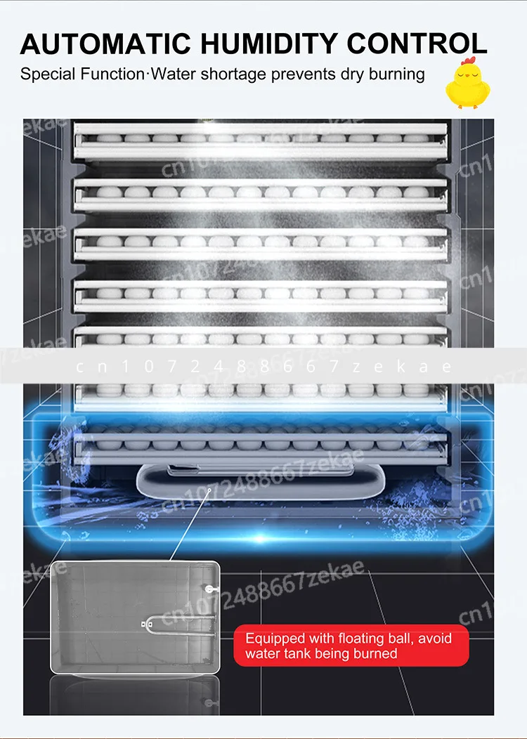 2025 New 4000 Egg Incubator Fully Automatic Bird Egg Incubator