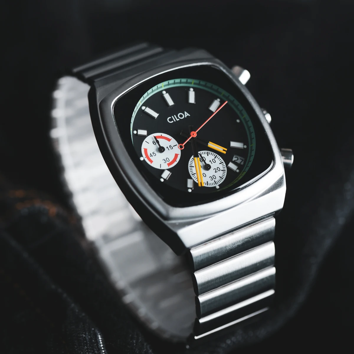 CILOA orologi da uomo quadrati per uomo retrò automatico steeldive da uomo al quarzo inossidabile di lusso maschile nuovo in orologio da uomo di marca