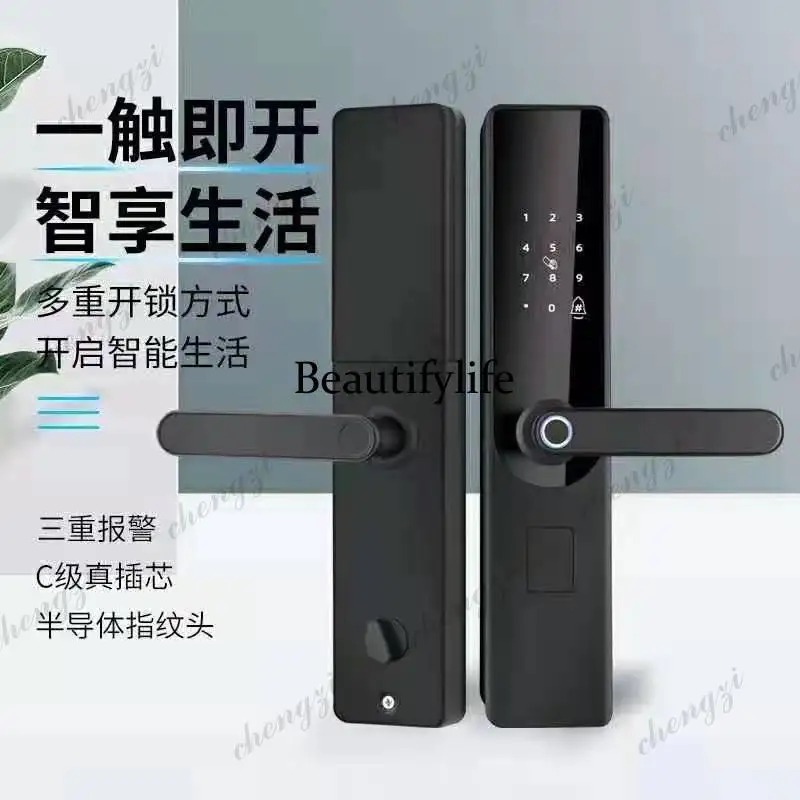 Apartment rental room fingerprint password door lock with key remote permission landlord model fingerprint password door lock