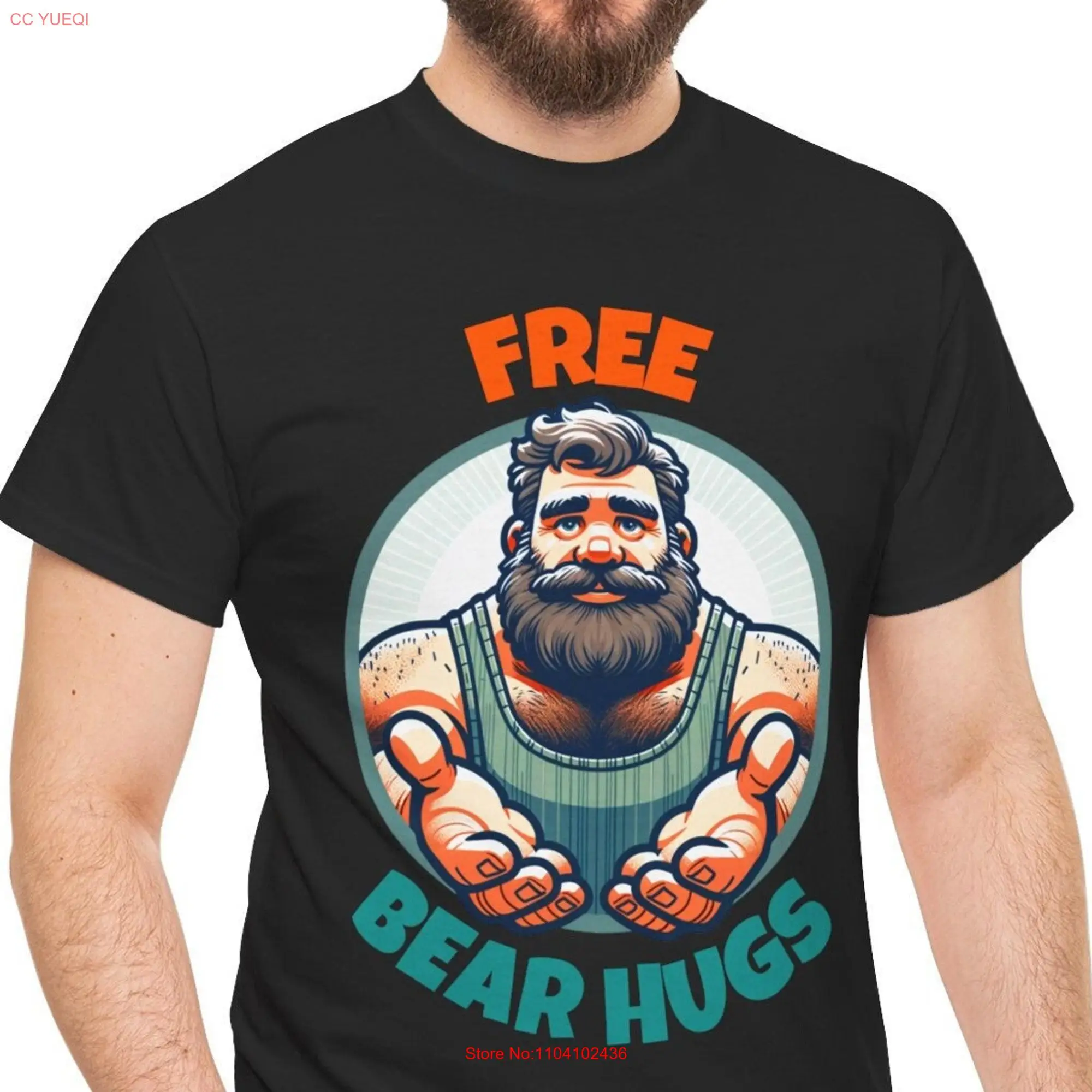 Free Bear Hugs T Shirt For Pride Month LGBTQ Funny Gay long or short sleeves