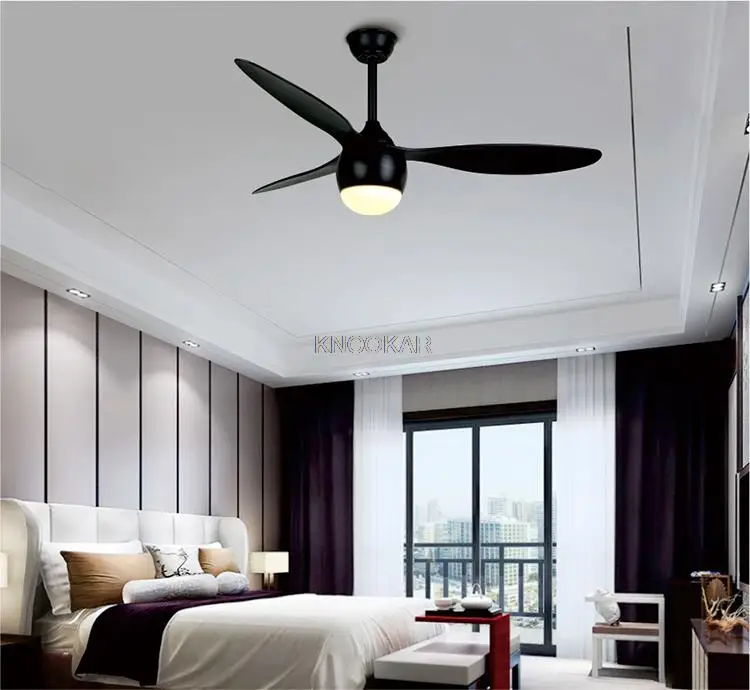 Creative ceiling fan family living room remote control simple bedroom dining room retro electric fan chandelier American fan lig