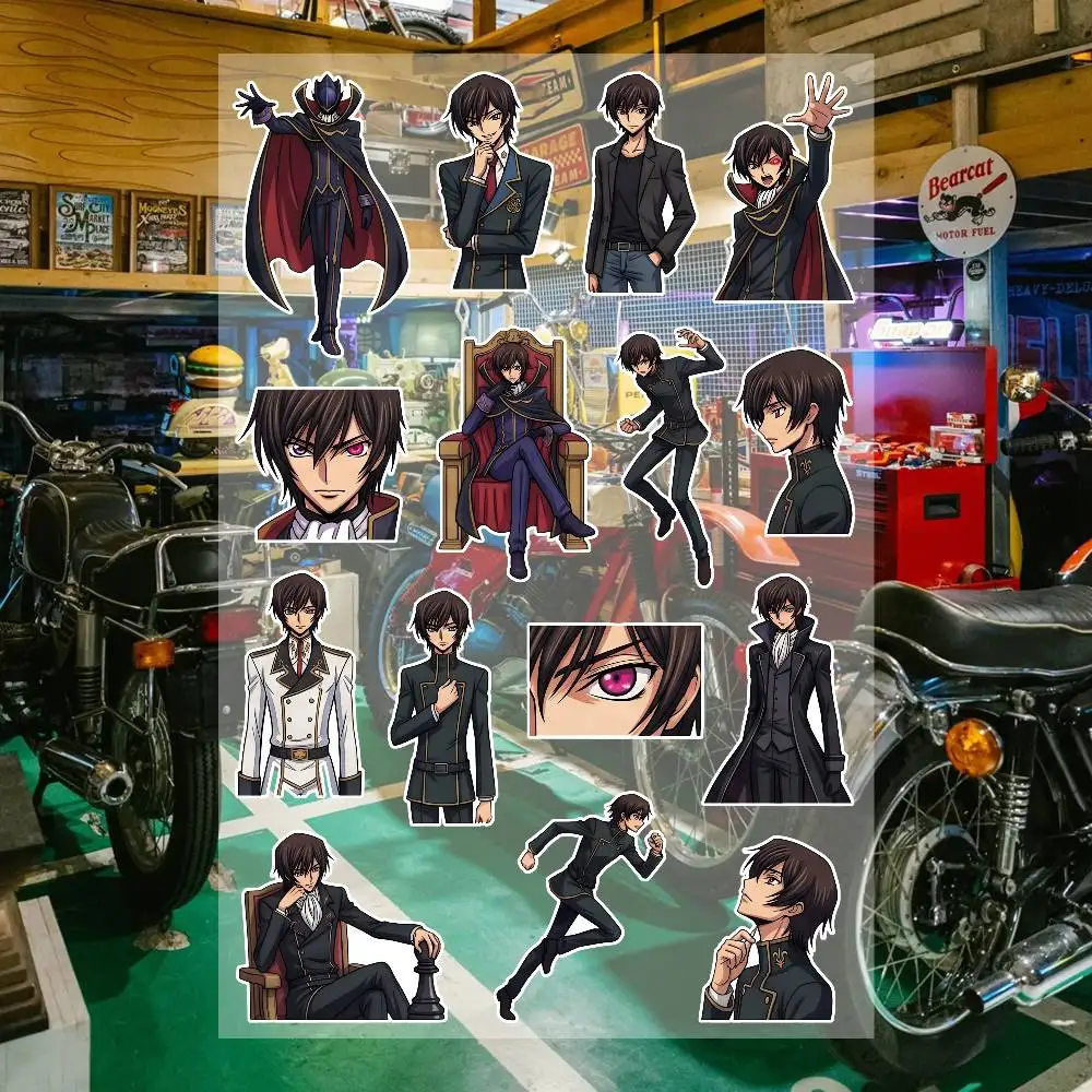 Anime C-Code Geass Lelouch Waterproof Vinyl Stickers for Car Motorcycle Bike Skateboard Laptop Bottle Phone