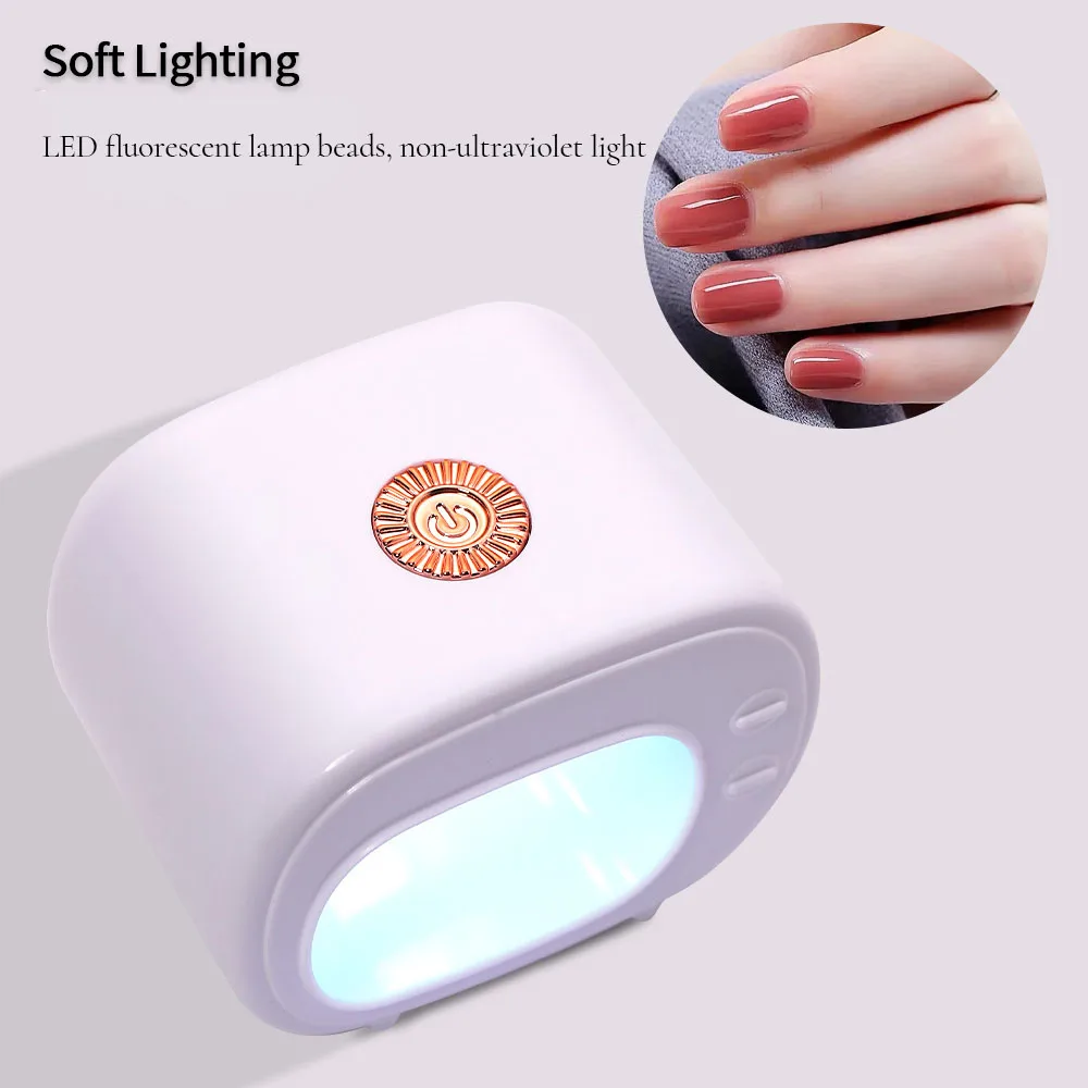 LULAA Mini Gel Polish Nail Dryer Portable Nail Lamp Uv Led Lamp Professional Phototherapy Machine Drying Lamp Manicure Tools