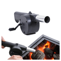 Hand BBQ Fan Outdoor BBQ Fan Simple Hand Blower Portable Barbecue Blower Outdoor Wild BBQ Quick Firing Tool