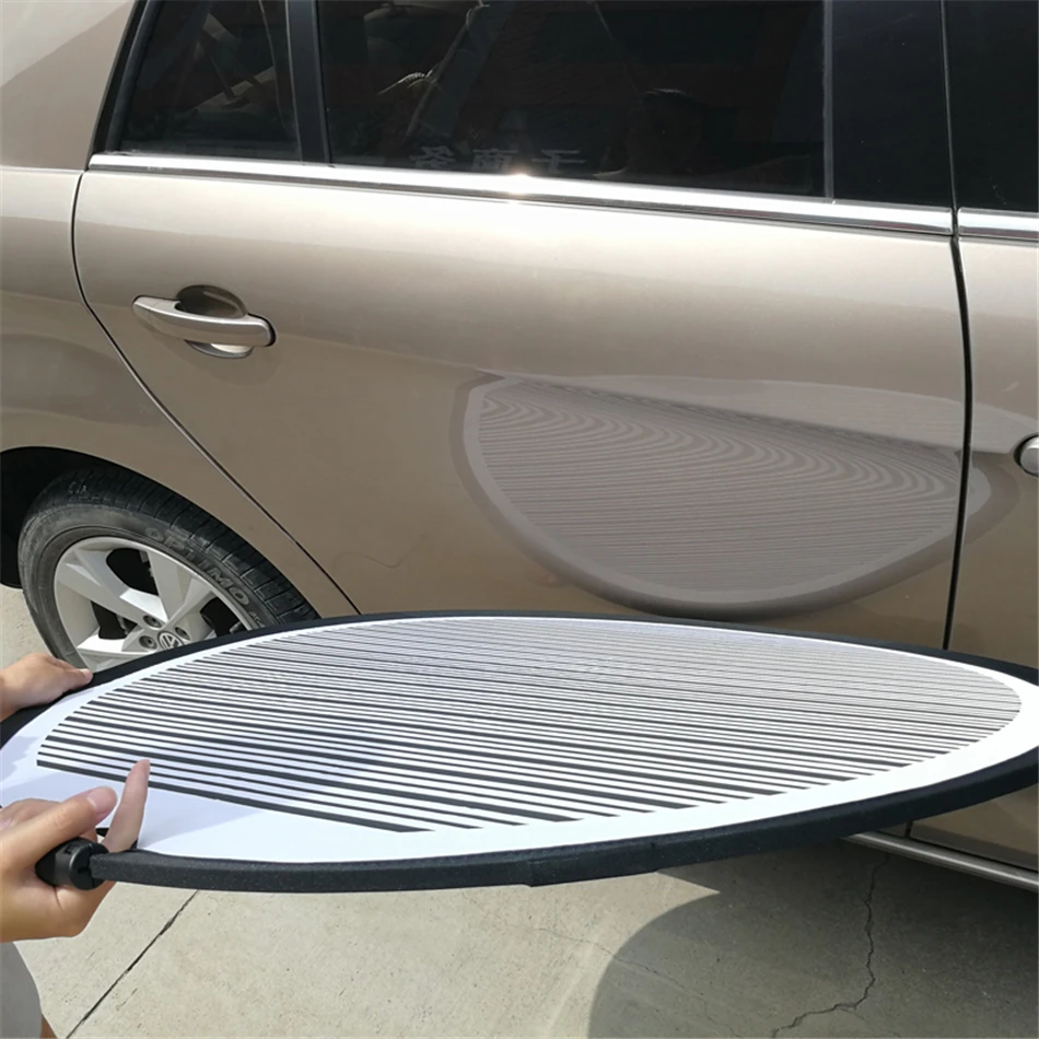 80cm Line Board  Dent Reflector Board Foldable Reflector Board Flexible Lined Striped Dent Board Reflector Panel Portable