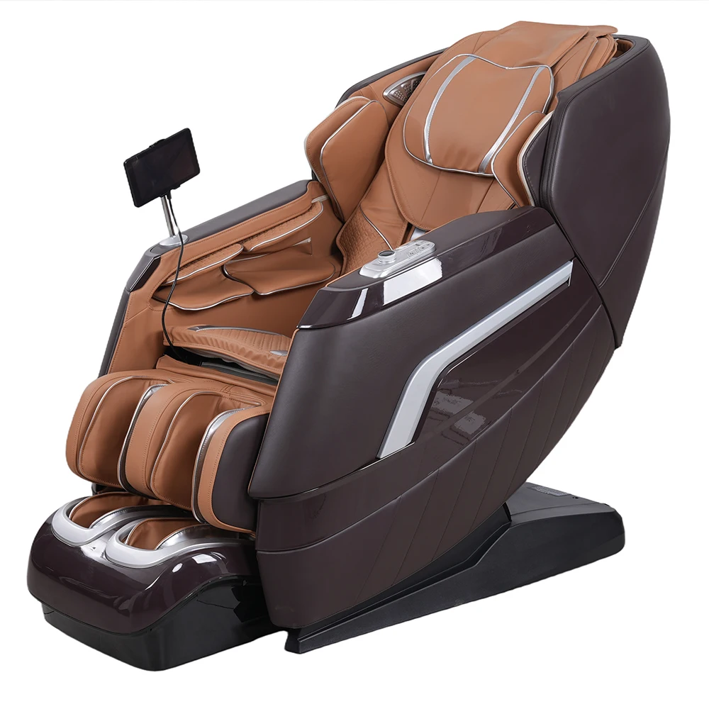 2025 كامل الجسم 4D صفر الجاذبية العلاج كراسي تدليك القدم الأسطوانة اللمس كرسي تدليك مع الحرارة #6