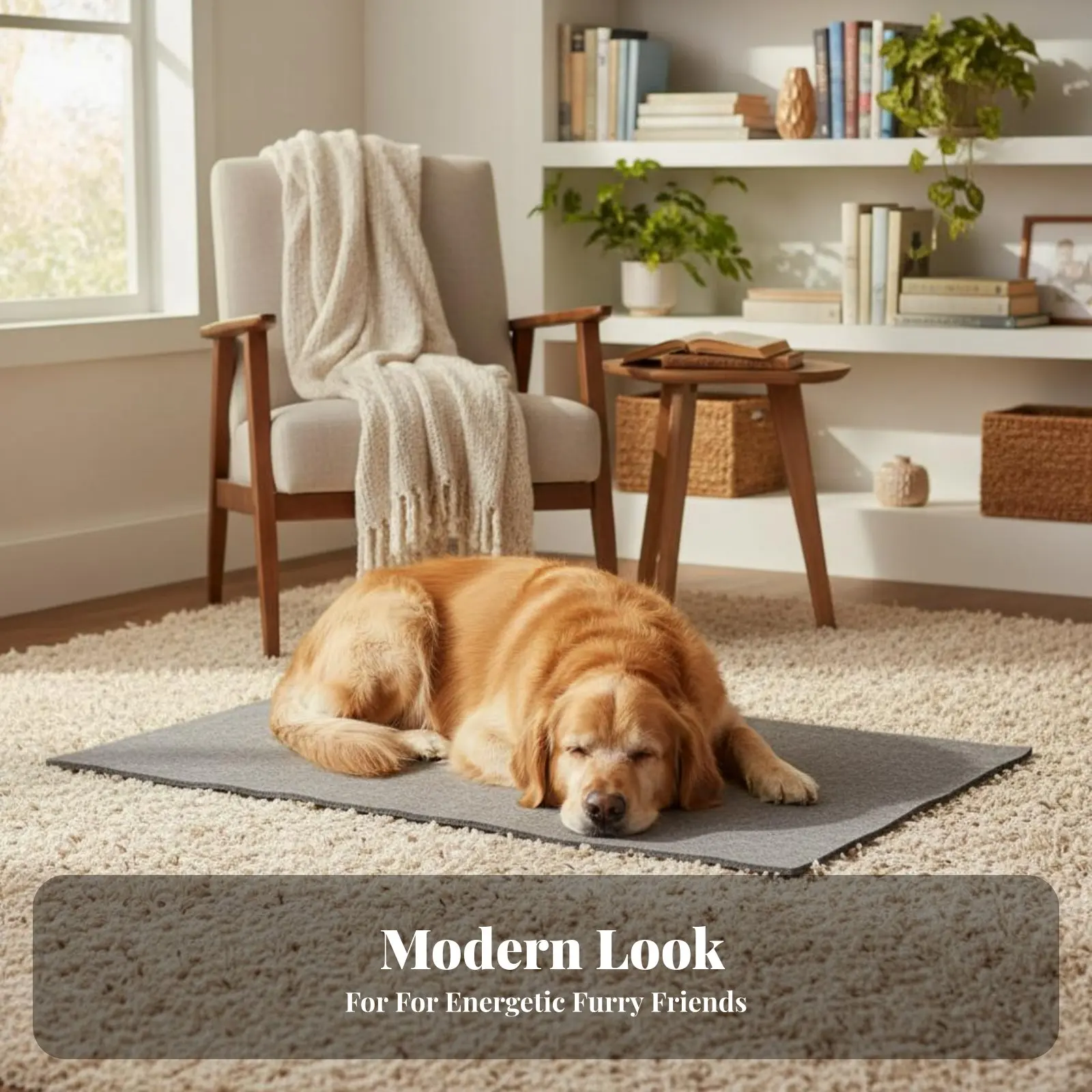 Dog Sleeping Mat gnawResistant Soft Crate Liner Warm Thickened for Dogs, feline Owners, Kennels, enclosures, portable