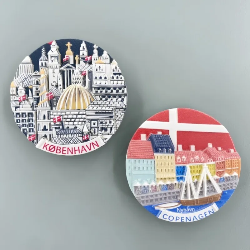 Copenhagen Denmark 3D Fridge Magnets Souvenir Handicraft Res
