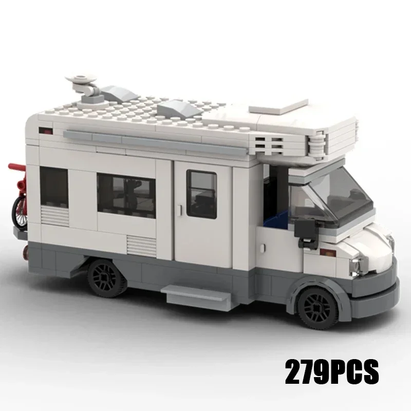 Moc Building Bricks City Car Model Motorhome Campervan Technology Modular Blocks Gifts Toys For Children DIY Sets Assembly