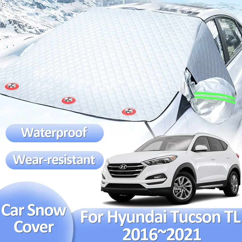 

Чехлы для Hyundai Tucson TL 2016 ~ 2021 N-Line SE, зимние ветрозащитные автомобильные аксессуары