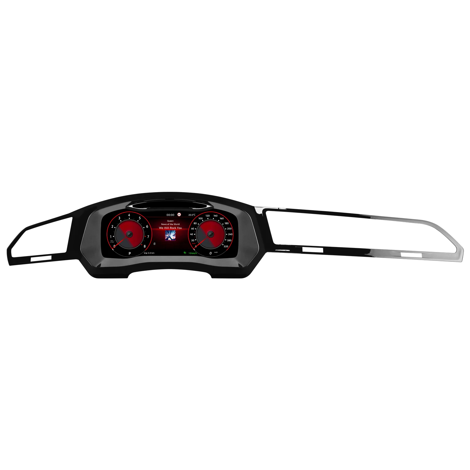 Image of Hizpo 12,3 Zoll Auto LCD Digital Armaturenbrett-Kombiinstrument für Volkswagen Tiguan MK2 (MQB-Plattform) 2016-2023 – Modifiziertes Autoradio-Instrumentenpanel, Cockpit-Kombiinstrumentenanzeige,