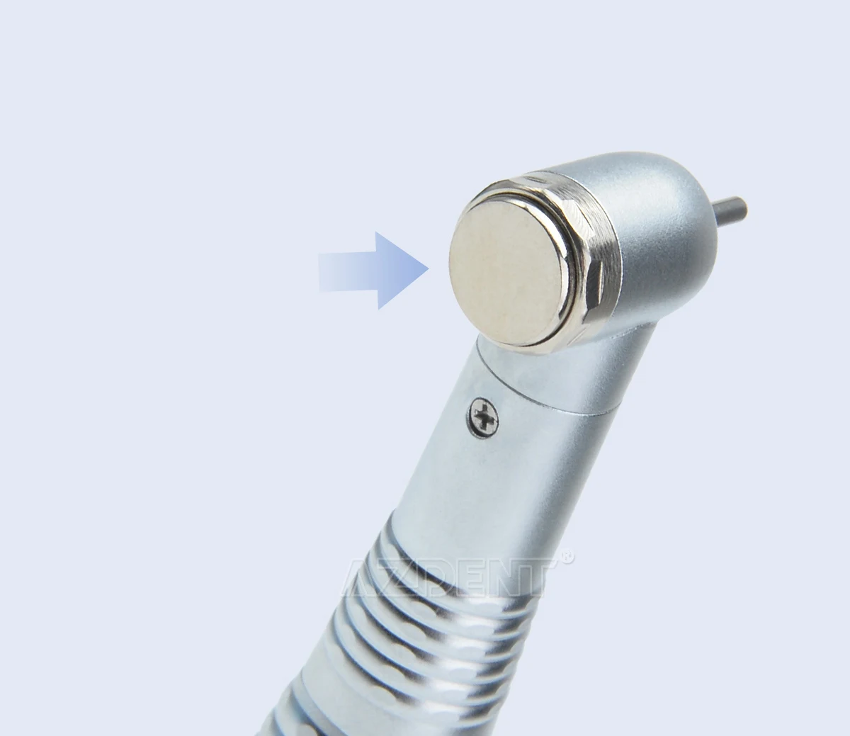 AZDENT Dental High Speed Handstück Standard Kopf Push Button Single Way Spray Zahnmedizin Medizinische Turbine Handstück – Detail 5
