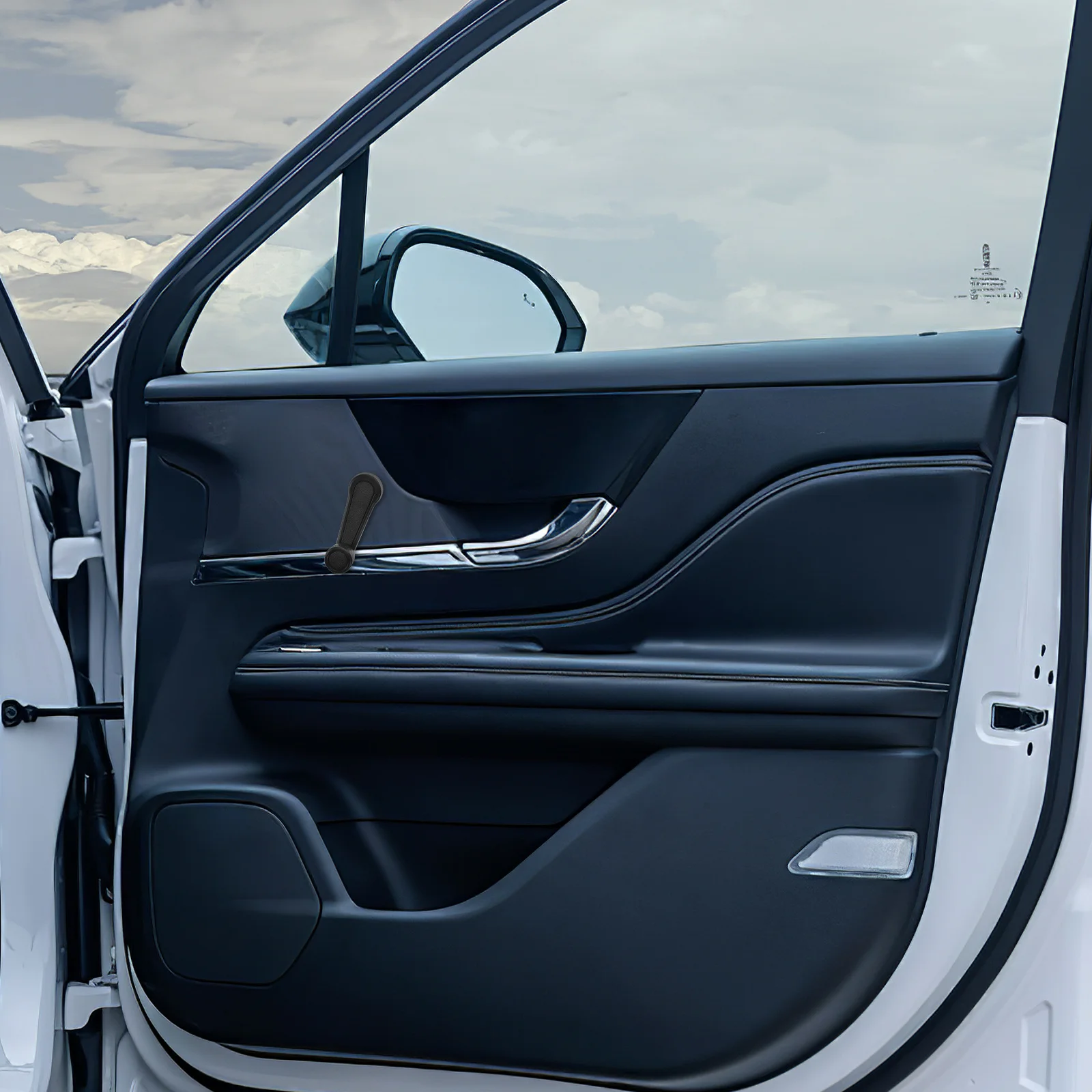 

2pcs Car Handle Black Front Rear Window Crank Replacement For Vehicle Door Assist Window Operator Crank Handle Car Parts