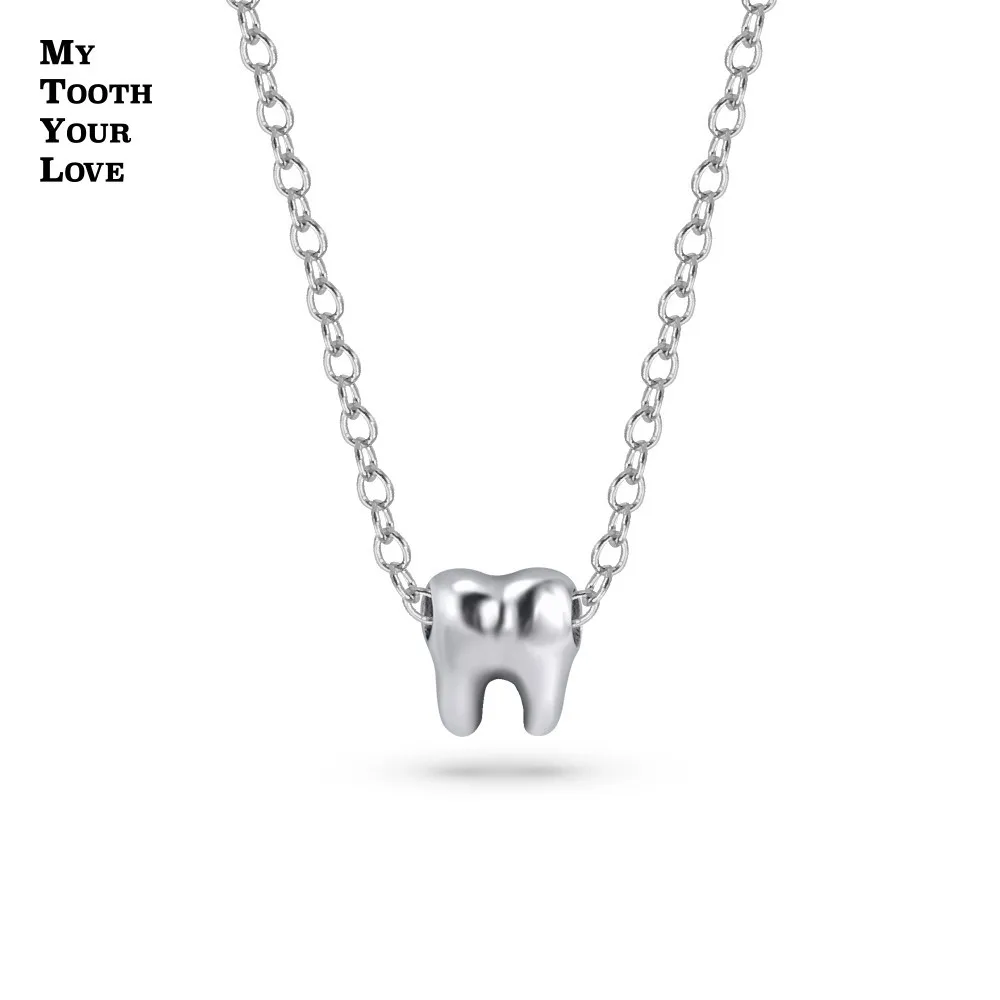 

My Teeth Miss You-Tooth Necklace Exquisite Original Niche Fashion Jewelry for Classmates and Friends as Gifts