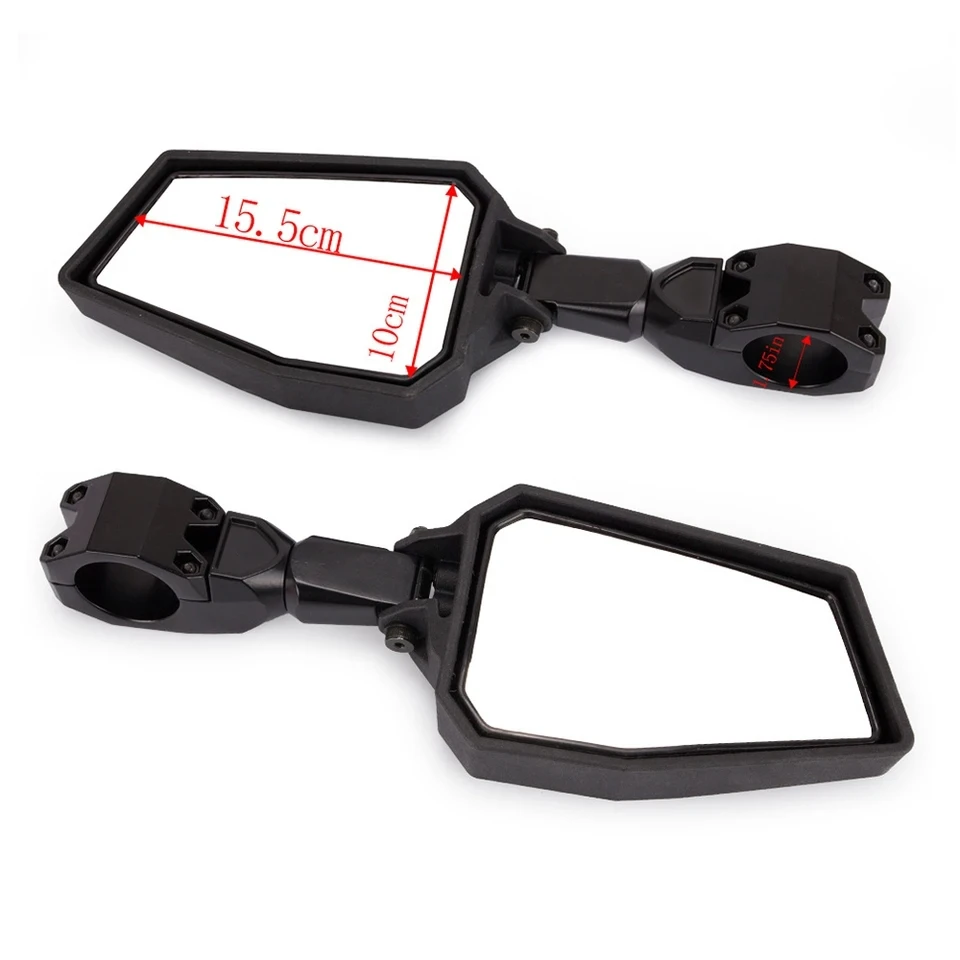

UTV Adjustable Side Mirrors Rear View Mirrors 1.75 " - 2" for Polairs RZR 1000 XP 900 XP1000 XP 900 800 Can-am Maverick X3