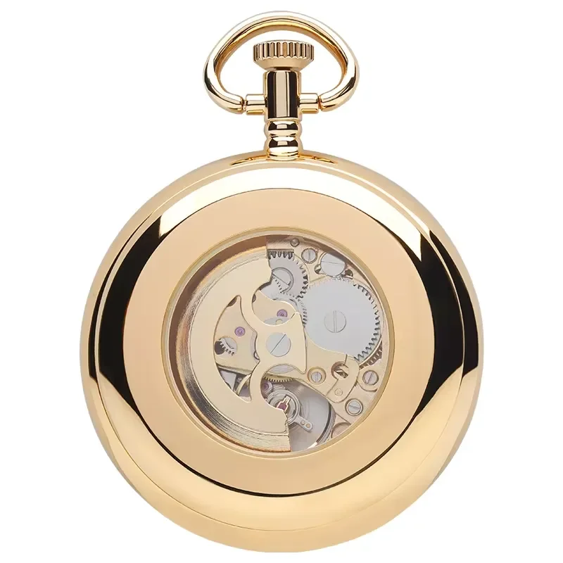 Vintage Zodiac Copper Pocket Watch Polished Mechanical Pendant Necklace Traditional Chinese Medicine Style Retro Gift for Men