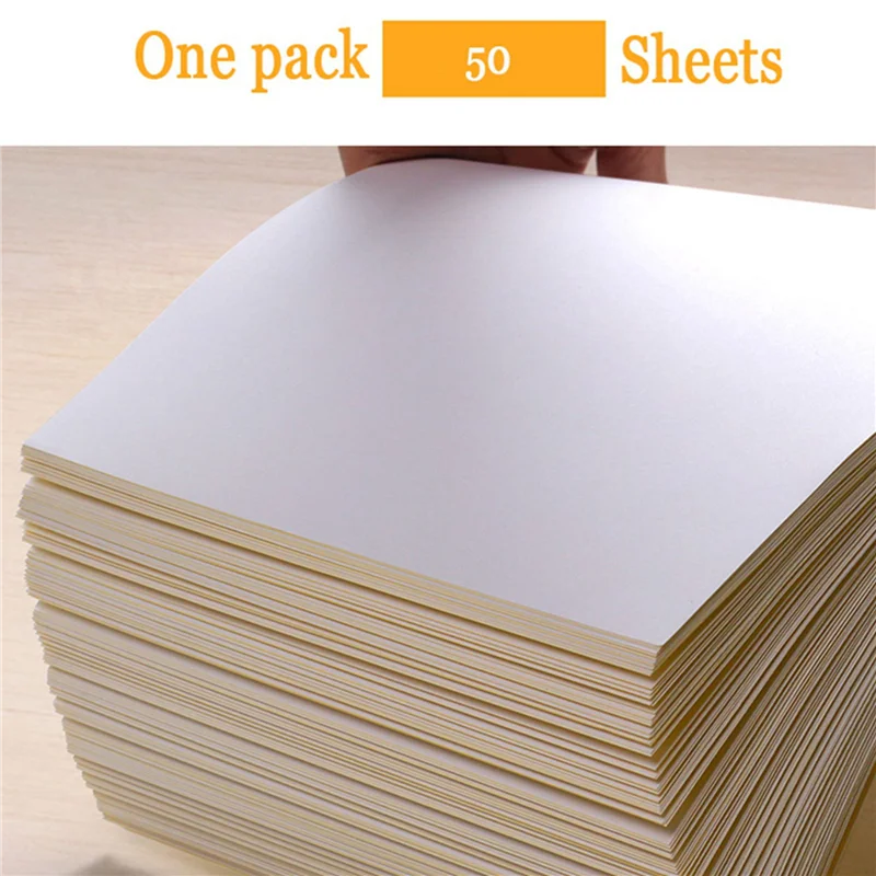 150 Sheets A4 White Self Adhesive Waterproof Sticker Label Glossy Surface Paper For Lazer Inkjet Printer Copier